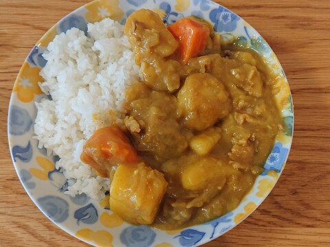 ルーから作るポークカレー